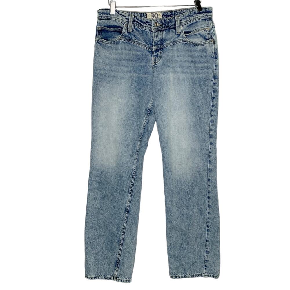 Free People 30 We The Free Shelby Boyfriend Jean Distressed Wash Straight